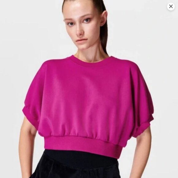 Sweaty Betty Sophia Short Sleeve Top  Sweatshirt - Picture 2 of 5